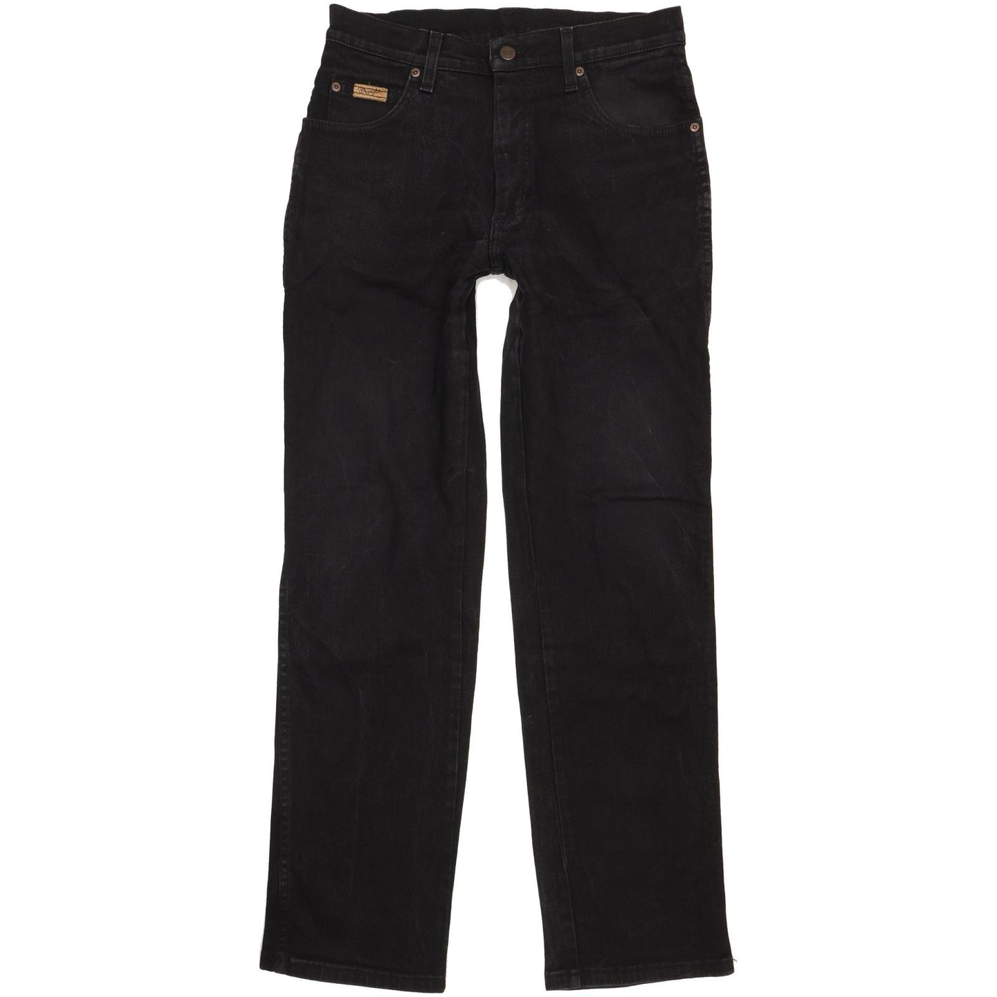 Wrangler Texas Men Black Straight Regular Stretch Jeans W31 L32