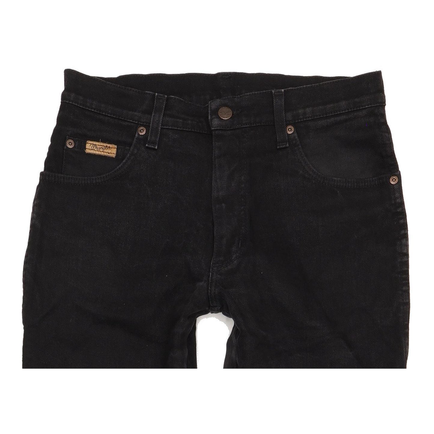 Wrangler Texas Men Black Straight Regular Stretch Jeans W31 L32