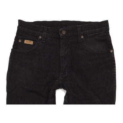 Wrangler Texas Men Black Straight Regular Stretch Jeans W31 L32