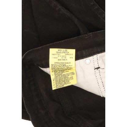 Wrangler Texas Men Black Straight Regular Stretch Jeans W31 L32