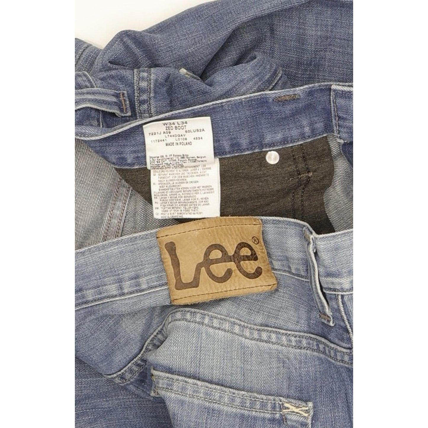 Lee Zed Men Blue Bootcut Regular Jeans W34 L34