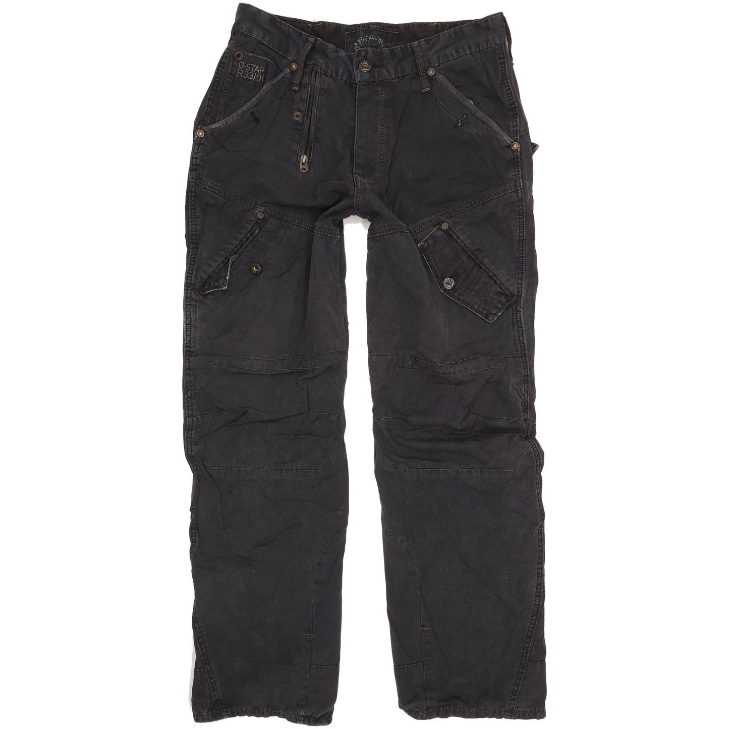 G-Star Scuba Elwood Men Black Straight Loose Jeans W30 L32