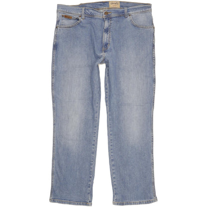 Wrangler Texas Men Blue Straight Regular Stretch Jeans W38 L29