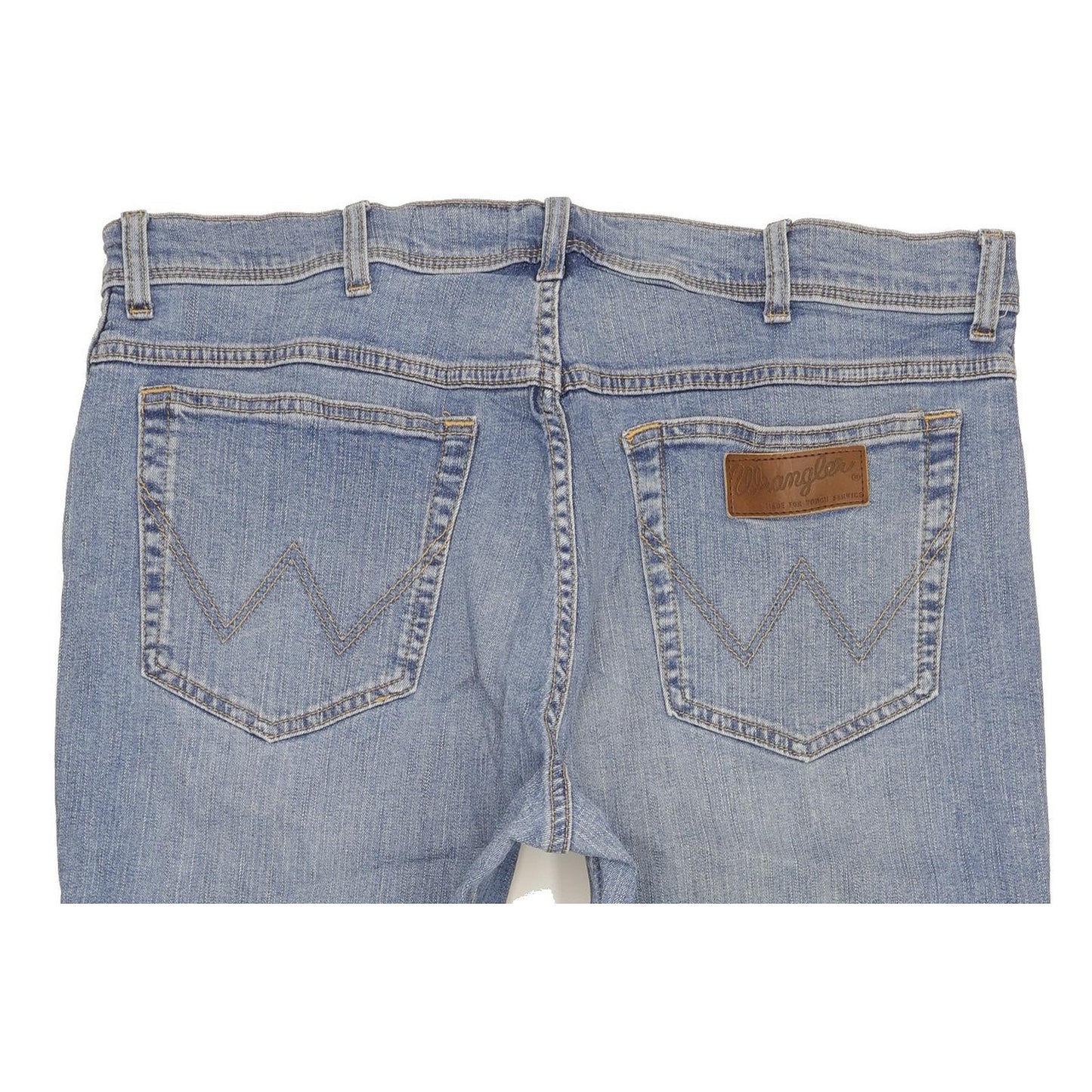 Wrangler Texas Men Blue Straight Regular Stretch Jeans W38 L29