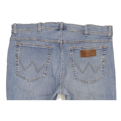 Wrangler Texas Men Blue Straight Regular Stretch Jeans W38 L29