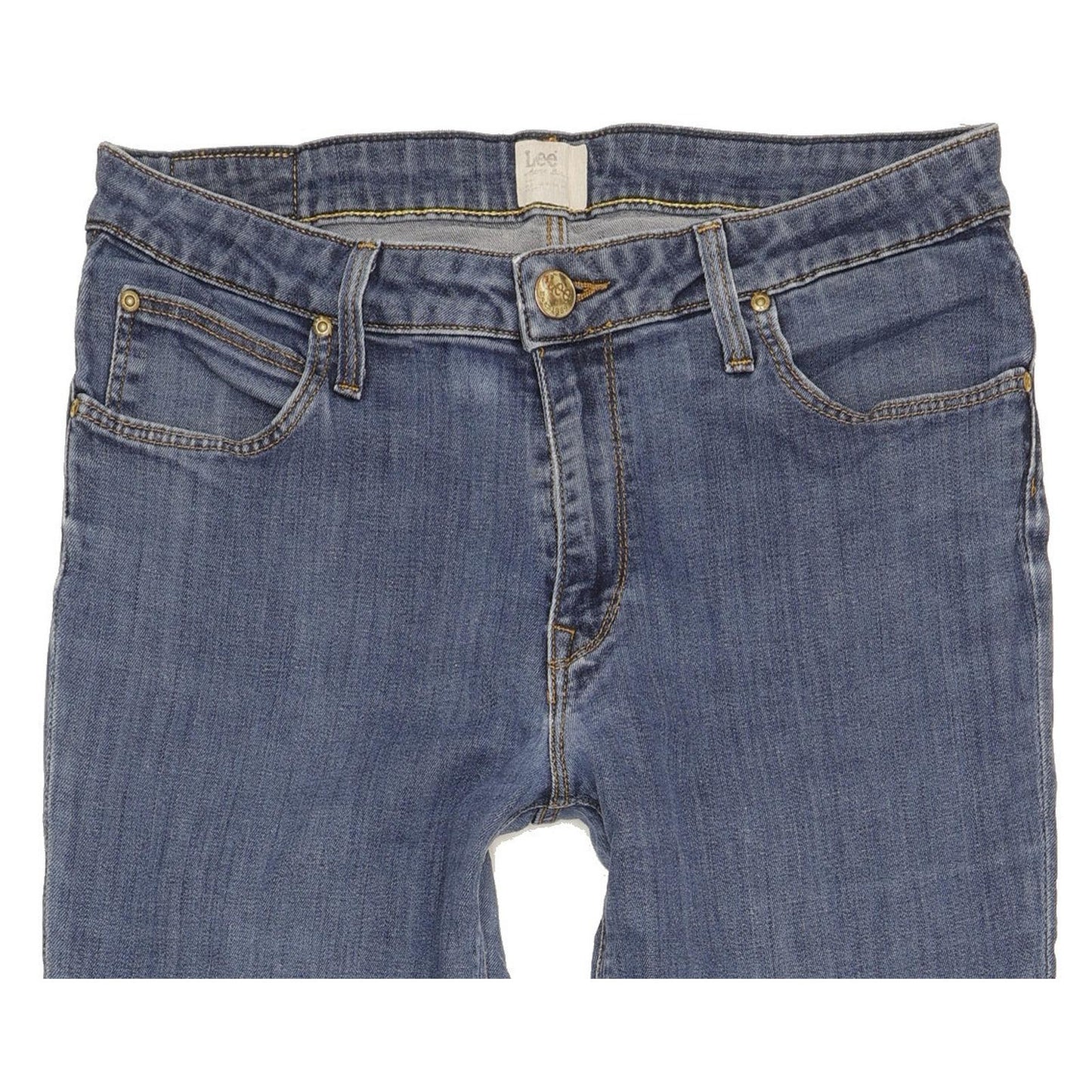 Lee Marion Women Blue Straight Slim Stretch Jeans W31 L32