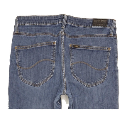 Lee Marion Women Blue Straight Slim Stretch Jeans W31 L32