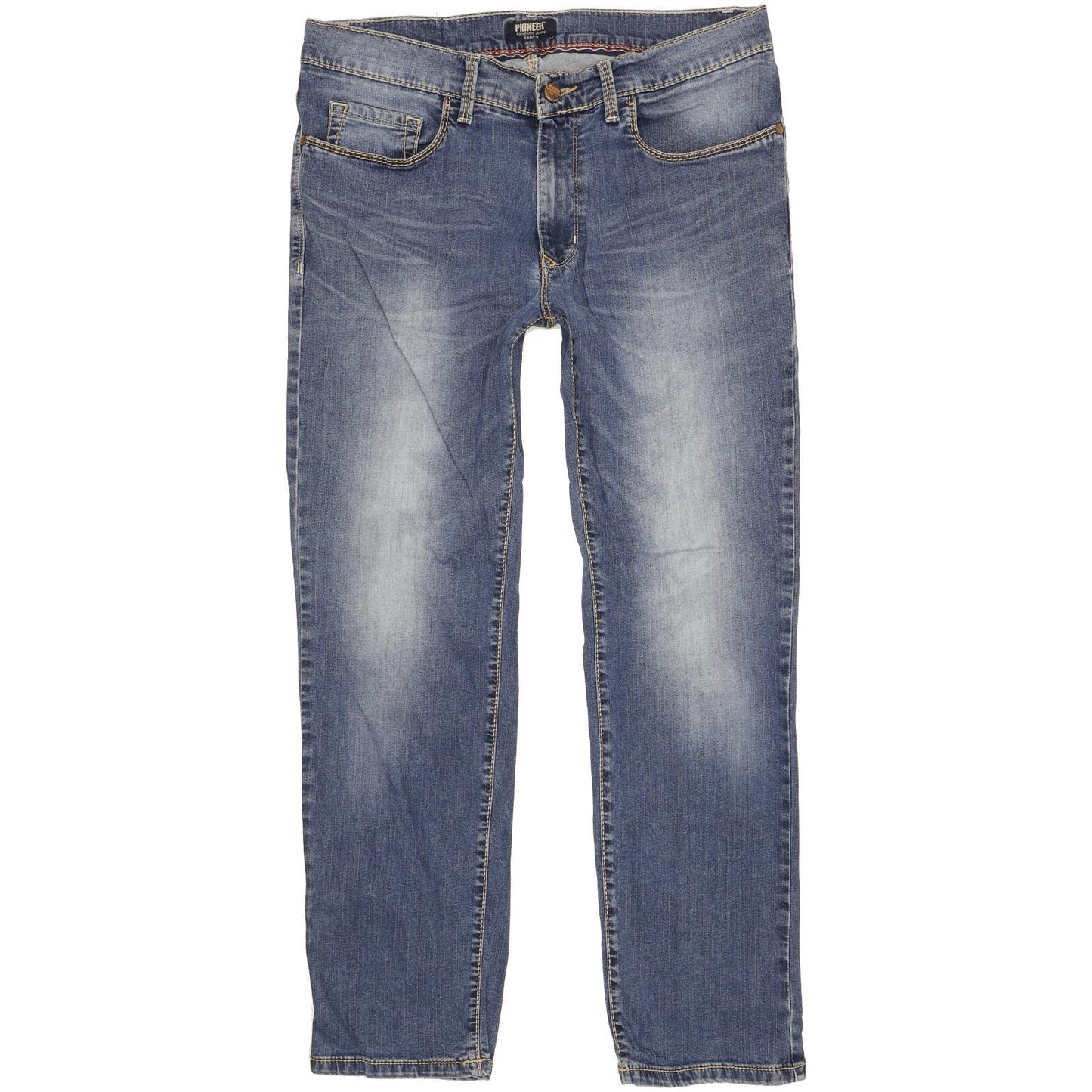 Pioneer Rando Men Blue Straight Regular Stretch Jeans W36 L29