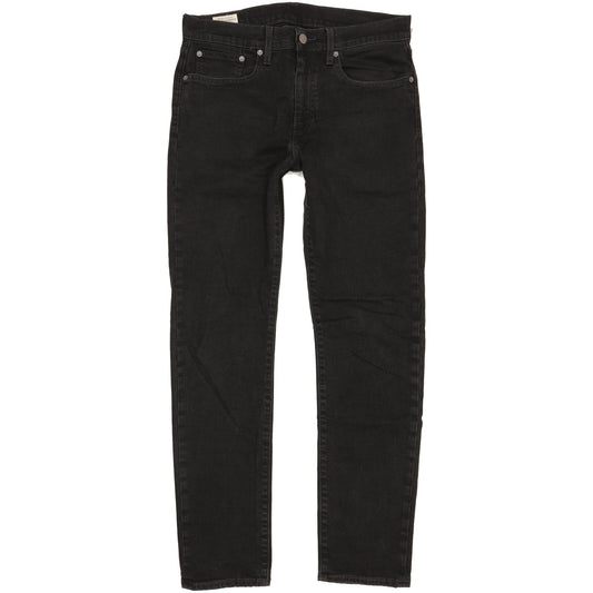 Levi's 502 Men Black Tapered Regular Stretch Jeans W31 L31