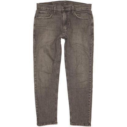 Levi's 502 Hi-Ball Men Grey Tapered Regular Stretch Jeans W33 L29
