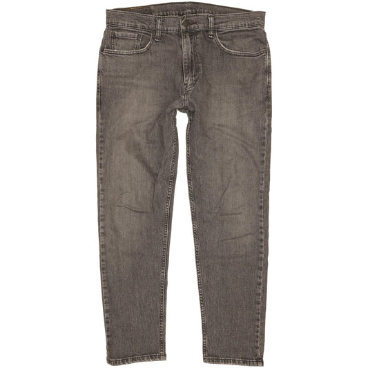 Levi's 502 Hi-Ball Men Grey Tapered Regular Stretch Jeans W33 L29