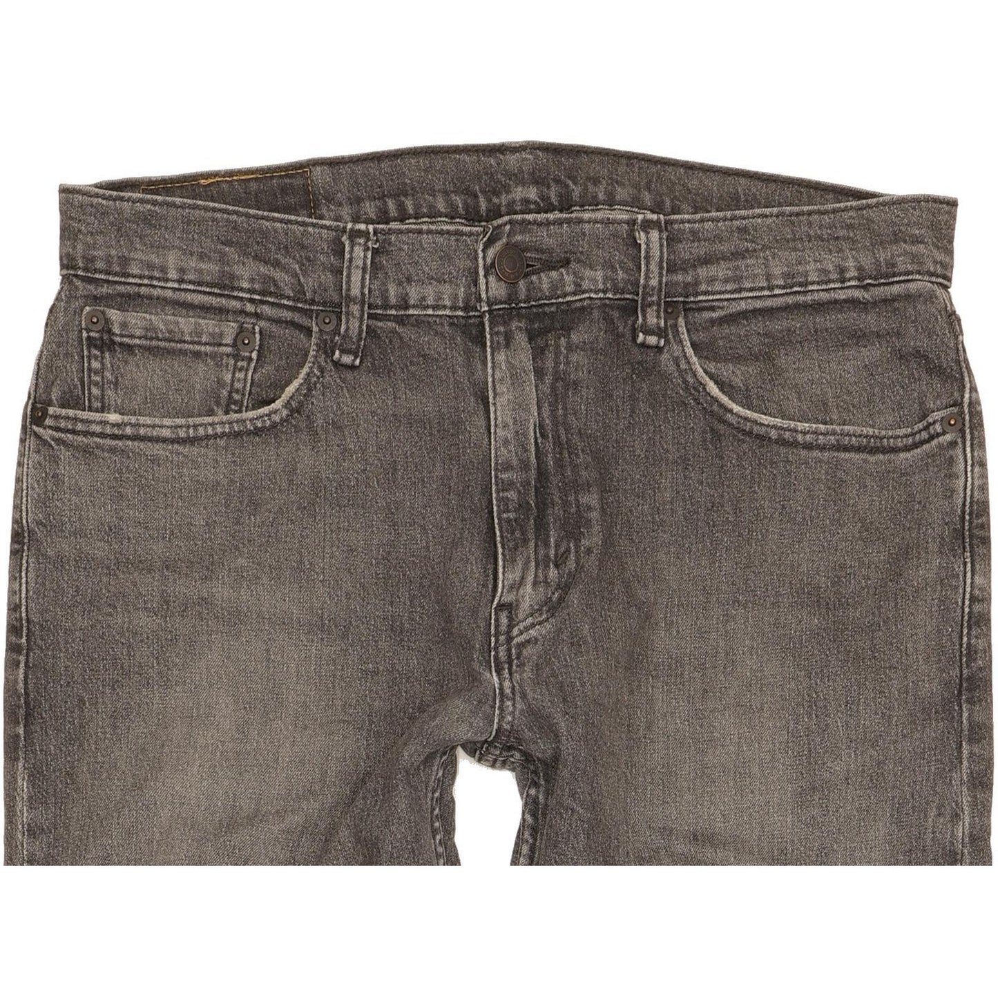 Levi's 502 Hi-Ball Men Grey Tapered Regular Stretch Jeans W33 L29