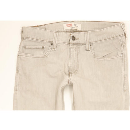 Levi's 511 Men Grey Straight Slim Stretch Jeans W32 L32