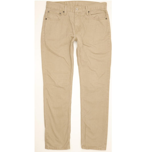 Levi's 511 Men Beige Straight Slim Jeans W33 L31