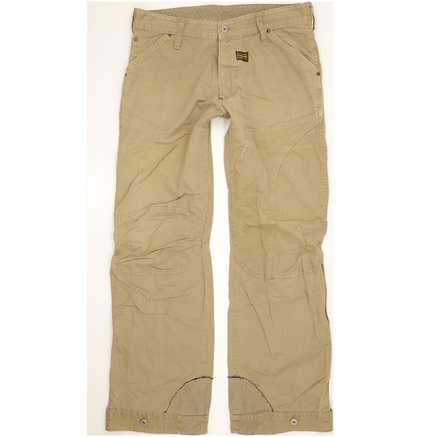 G-Star S.C. Concept Elwood Men Beige Straight Regular Jeans W34 L32