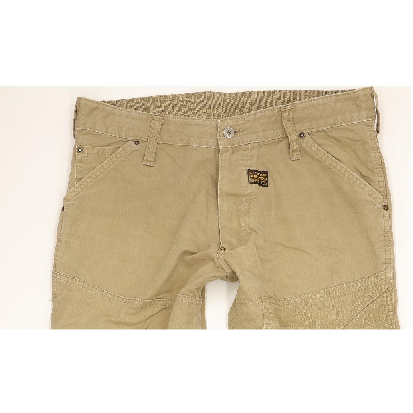 G-Star S.C. Concept Elwood Men Beige Straight Regular Jeans W34 L32