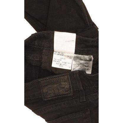Levi's 711 Women Black Skinny Slim Stretch Jeans W23 L32