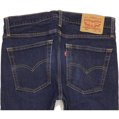 Levi's 510 Men Blue Skinny Slim Stretch Jeans W31 L27
