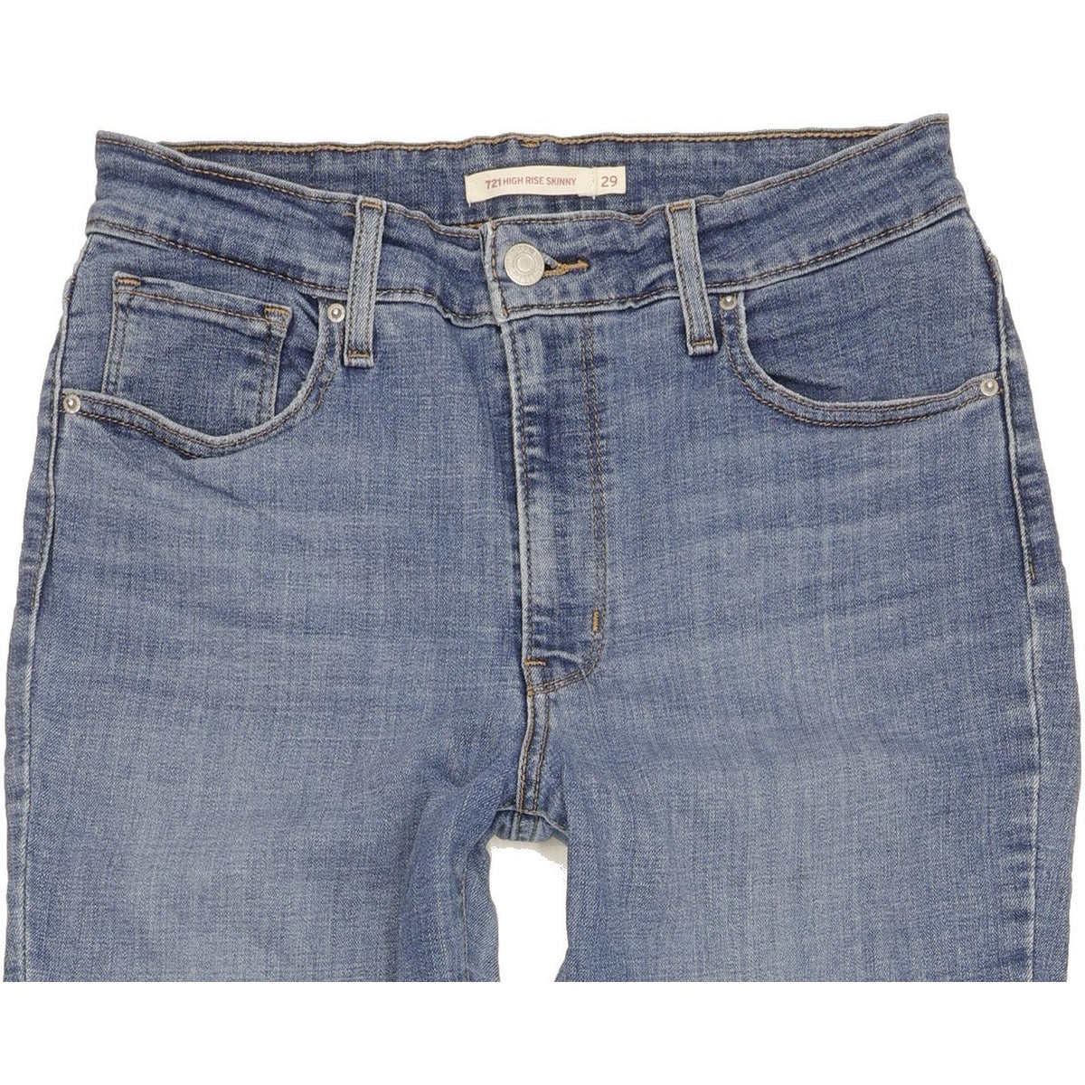 Levi's 721 Women Blue Skinny Slim Stretch Jeans W29 L32
