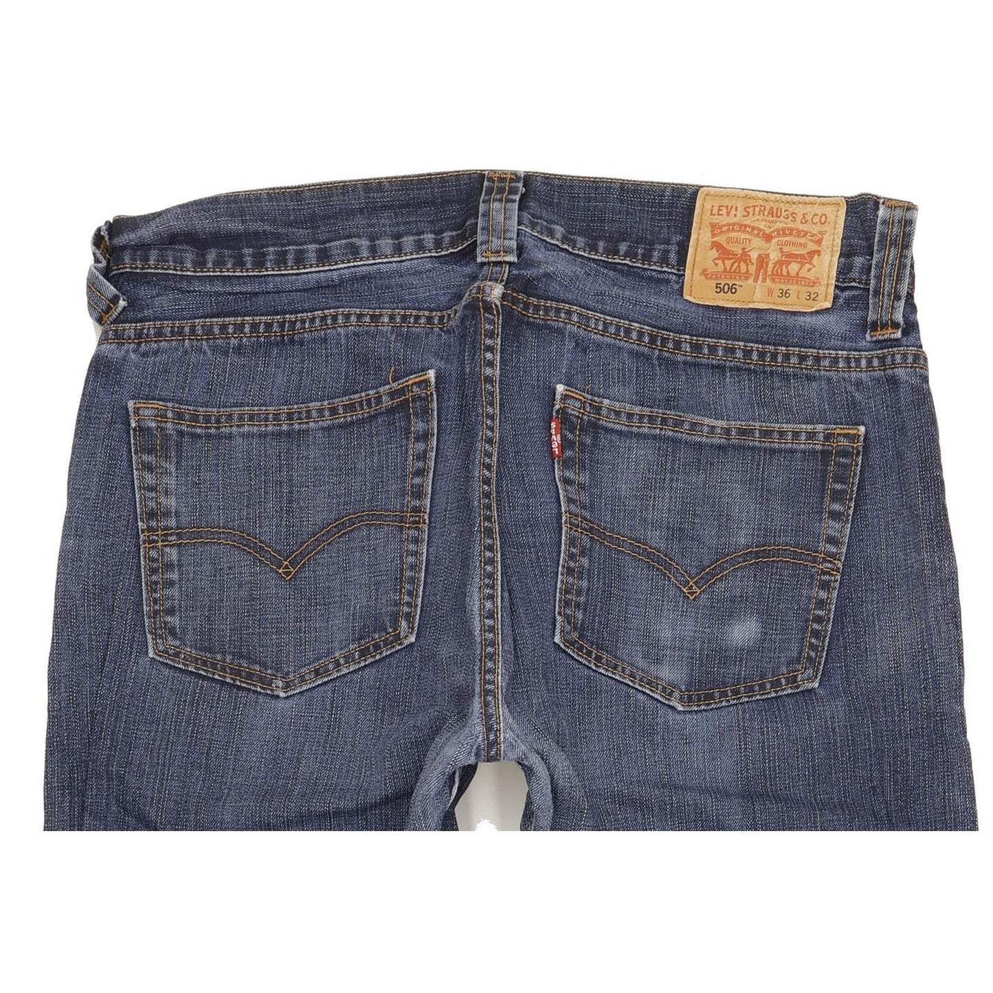 Levi's 506 Men Blue Straight Regular Jeans W36 L29