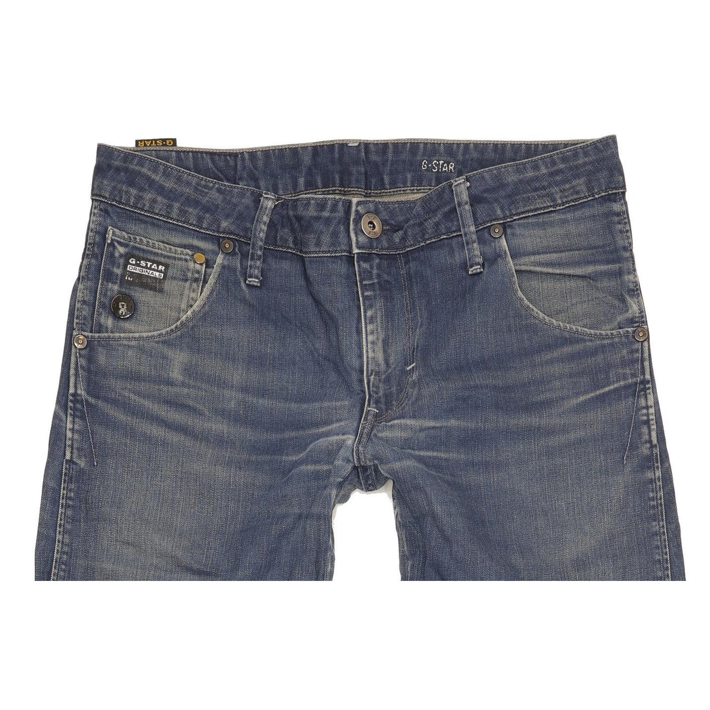 G-Star Men Blue Straight Regular Jeans W32 L35