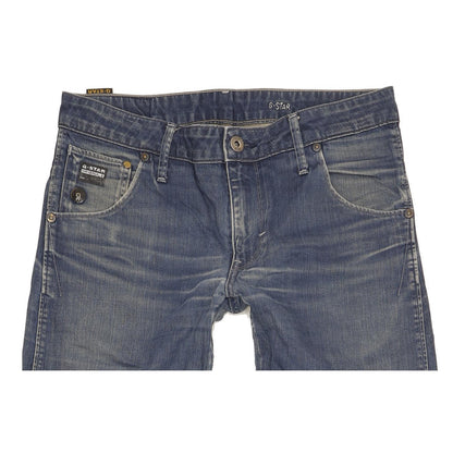 G-Star Men Blue Straight Regular Jeans W32 L35