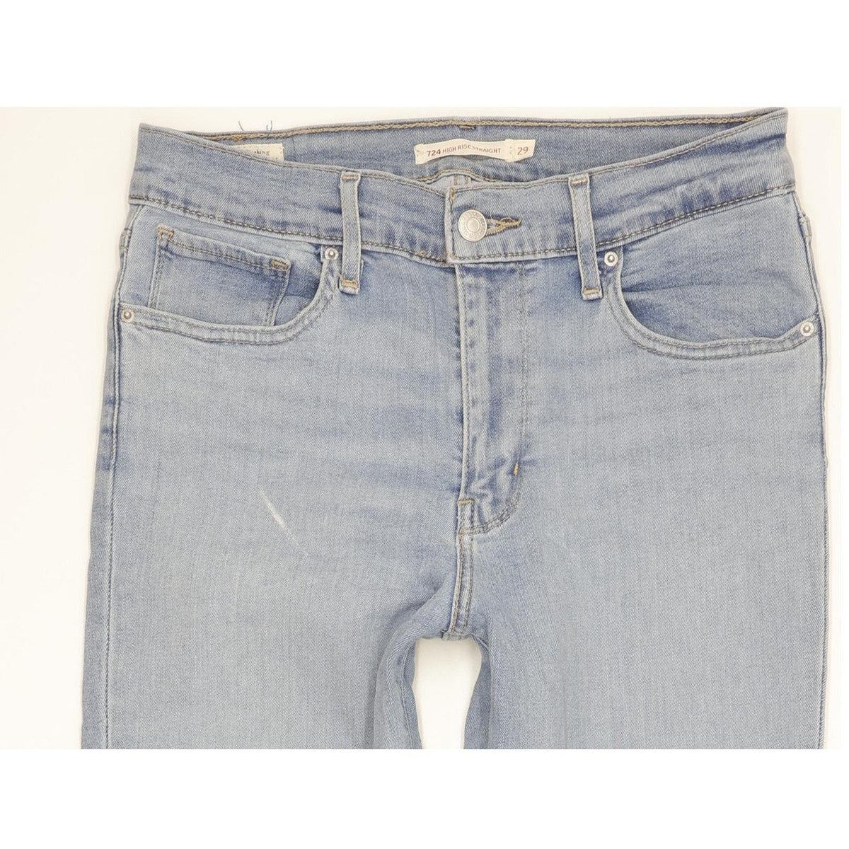 Levi's 724 Women Blue Straight Slim Stretch Jeans W29 L29