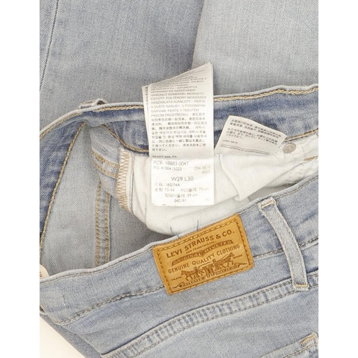 Levi's 724 Women Blue Straight Slim Stretch Jeans W29 L29