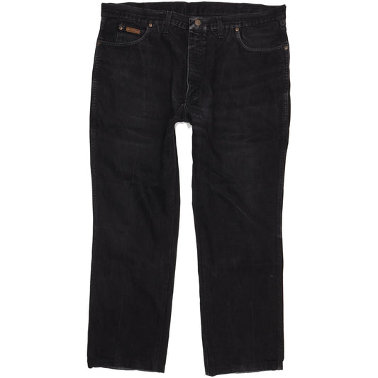 Wrangler Men Black Straight Regular Jeans W40 L29