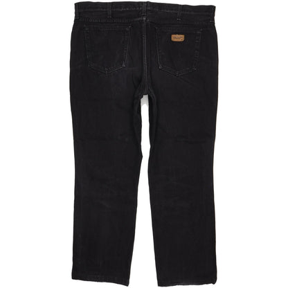 Wrangler Men Black Straight Regular Jeans W40 L29