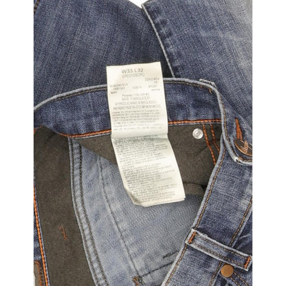 Wrangler Greensboro Men Blue Straight Regular Stretch Jeans W33 L32