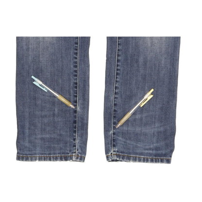 Wrangler Greensboro Men Blue Straight Regular Stretch Jeans W33 L32