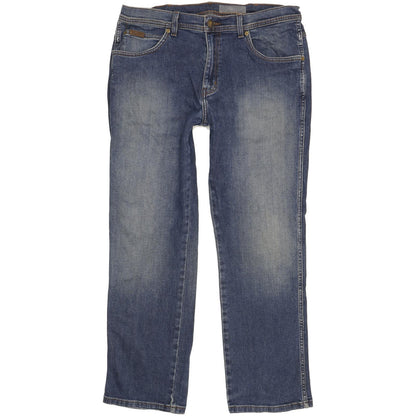 Wrangler Arizona Men Blue Straight Regular Stretch Jeans W36 L30