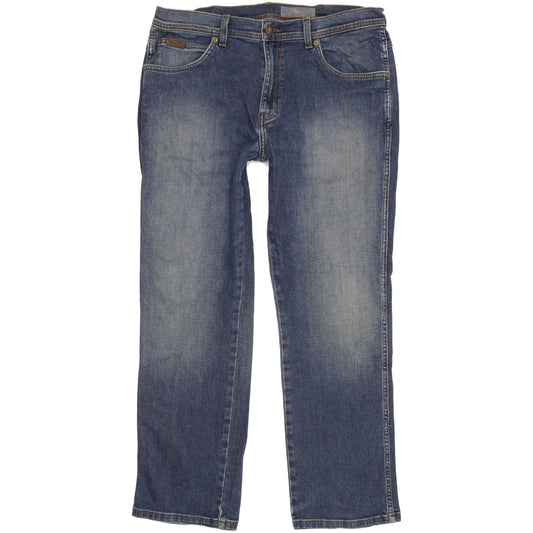 Wrangler Arizona Men Blue Straight Regular Stretch Jeans W36 L30