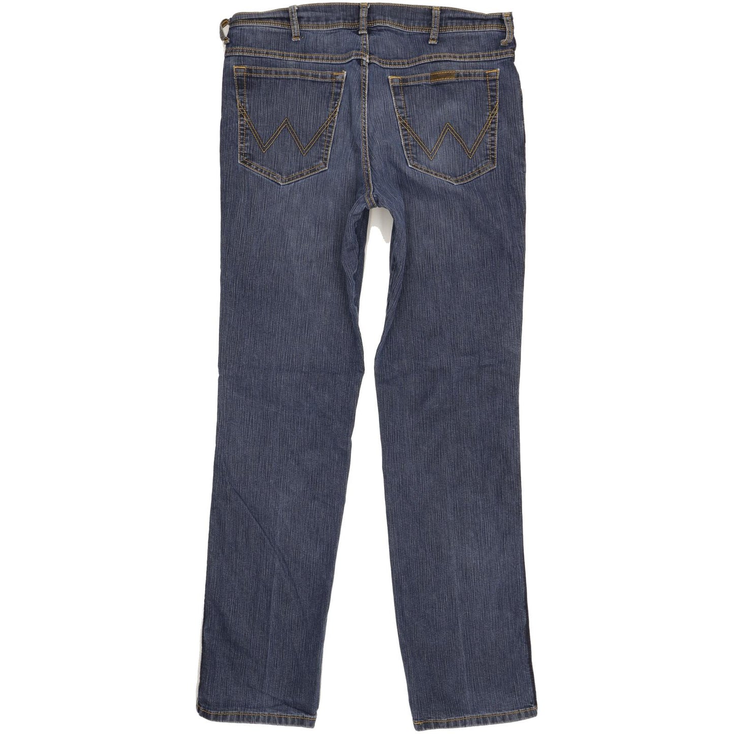 Wrangler Men Blue Straight Regular Stretch Jeans W36 L33