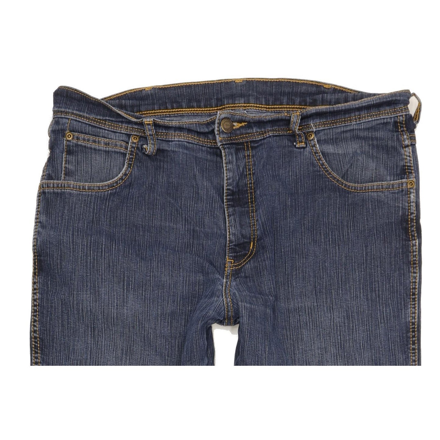 Wrangler Men Blue Straight Regular Stretch Jeans W36 L33