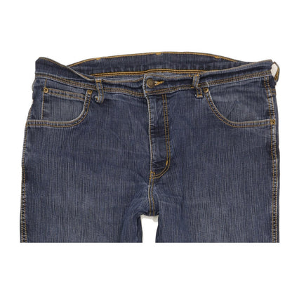 Wrangler Men Blue Straight Regular Stretch Jeans W36 L33