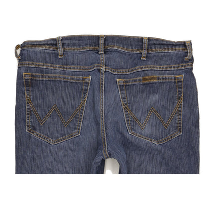 Wrangler Men Blue Straight Regular Stretch Jeans W36 L33