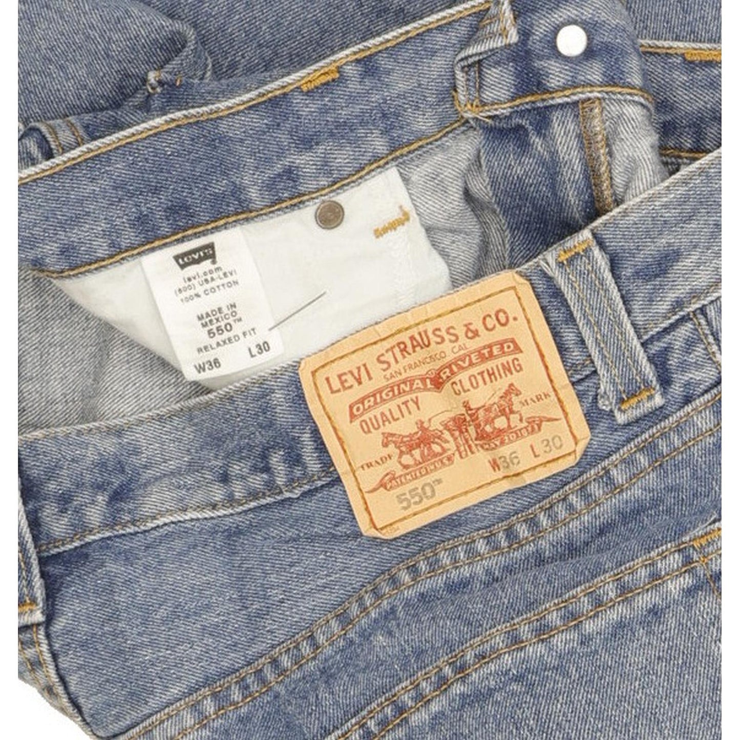 Levi's 550 Men Blue Straight Relaxed Jeans W36 L29