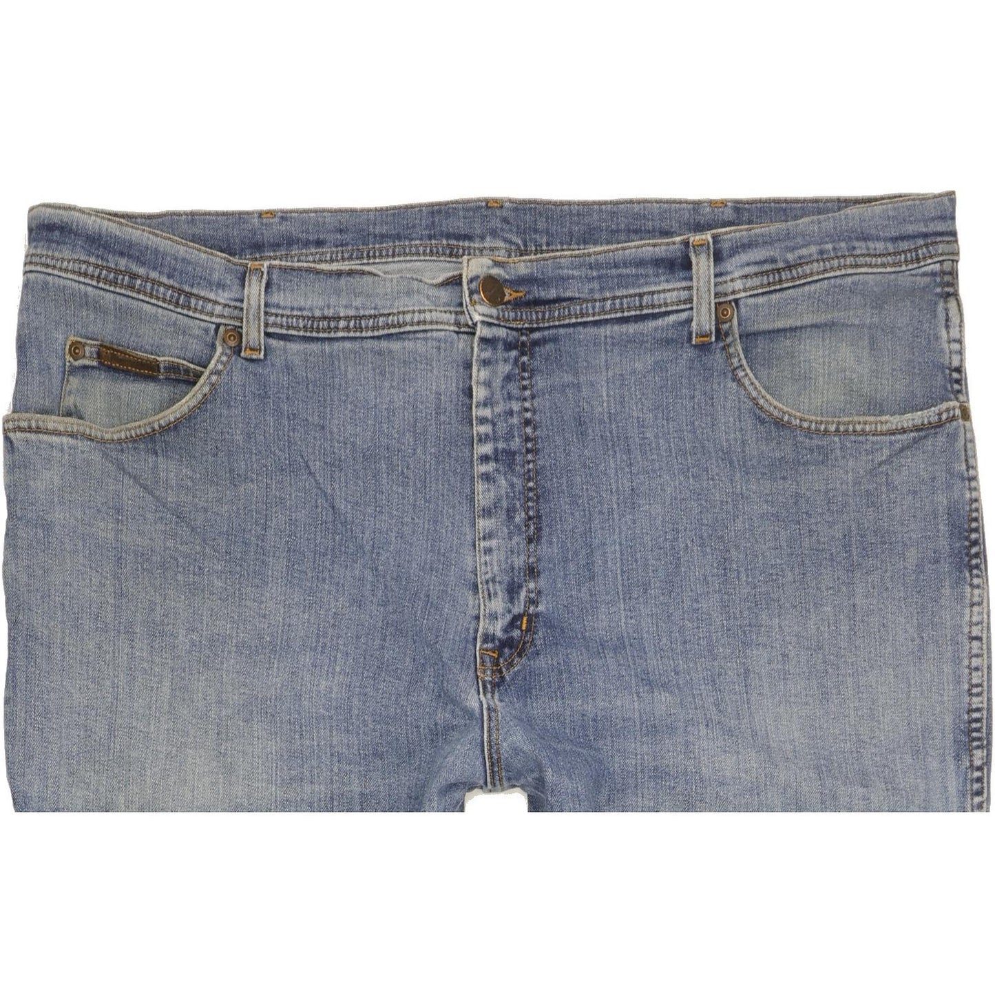 Wrangler Texas Men Blue Straight Regular Stretch Jeans W42 L31