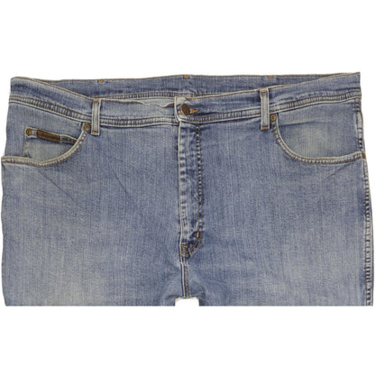 Wrangler Texas Men Blue Straight Regular Stretch Jeans W42 L31