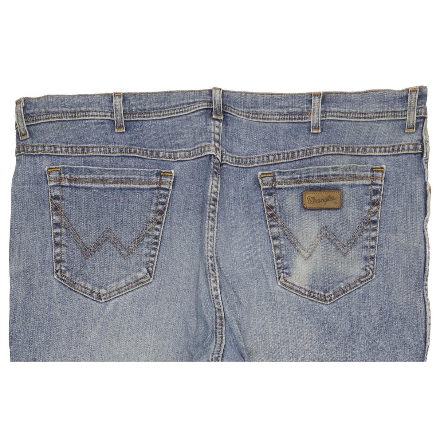 Wrangler Texas Men Blue Straight Regular Stretch Jeans W42 L31