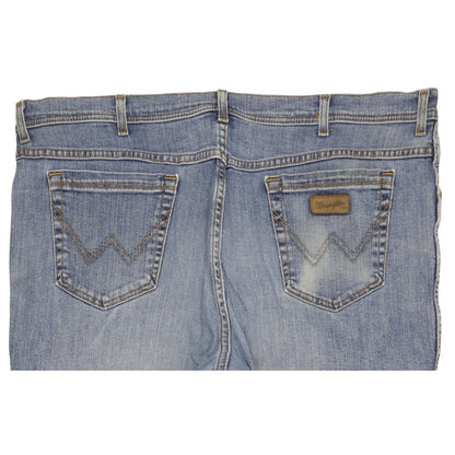 Wrangler Texas Men Blue Straight Regular Stretch Jeans W42 L31
