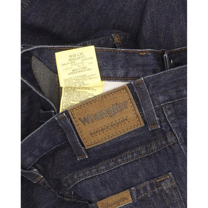 Wrangler Durable Quality Men Blue Straight Regular Jeans W32 L30