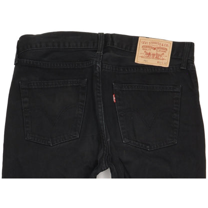 Levi's 751 Men Black Straight Regular Jeans W32 L31