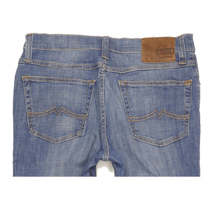 Mustang Tramper Men Blue Straight Slim Stretch Jeans W34 L32