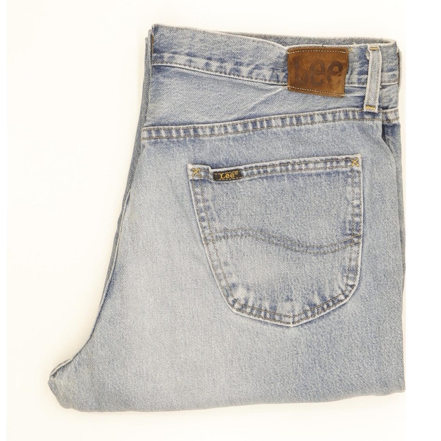 Lee Men Blue Straight Regular Jeans W34 L31