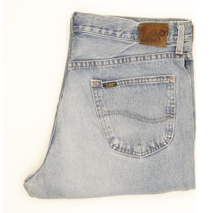 Lee Men Blue Straight Regular Jeans W34 L31