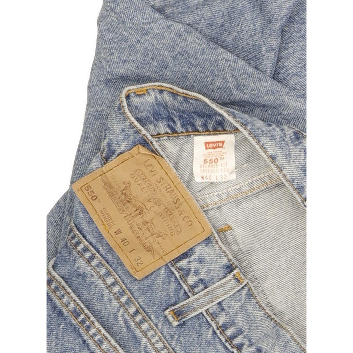 Levi's 550 Men Blue Tapered Relaxed Jeans W40 L31