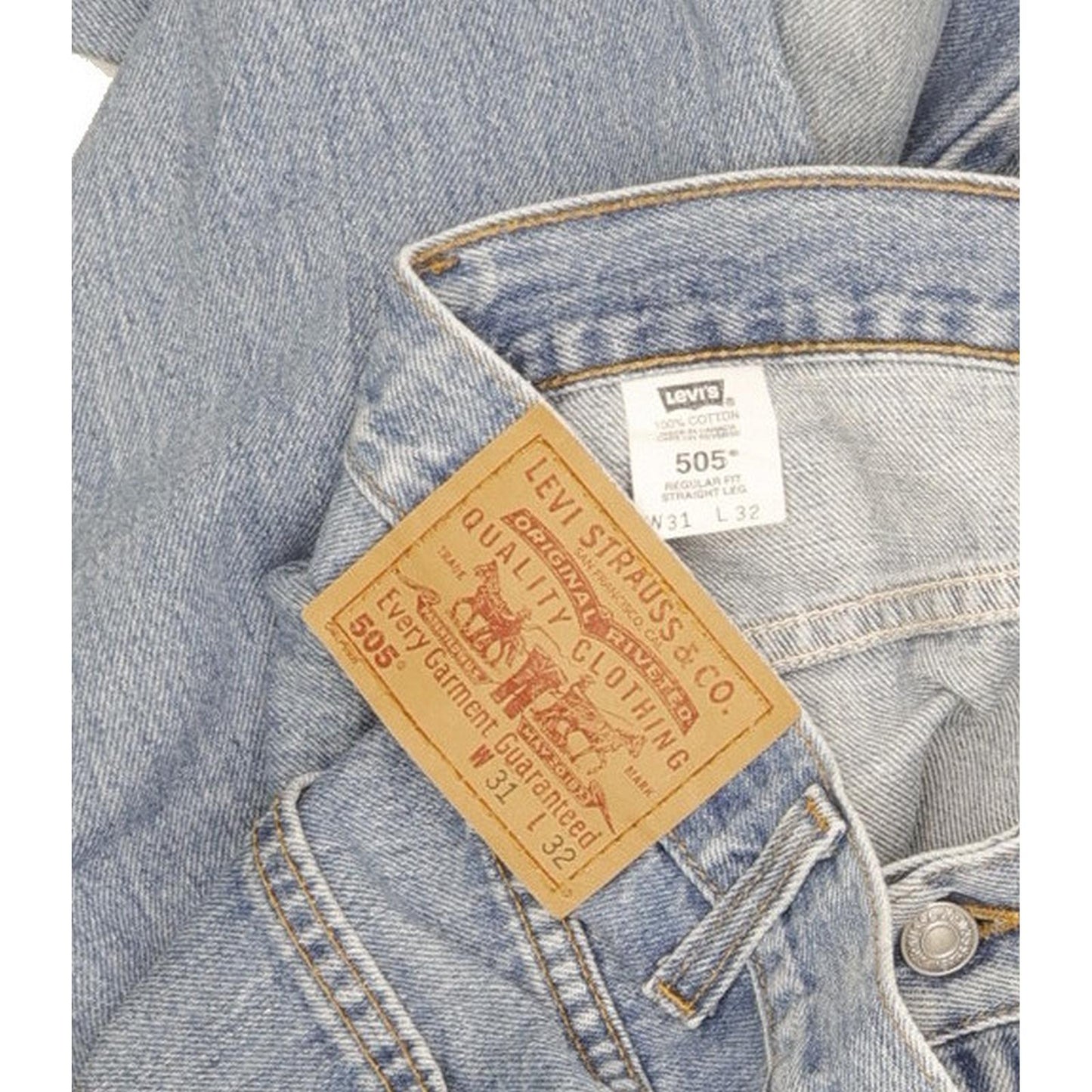 Lee 505 Men Blue Straight Regular Jeans W31 L32